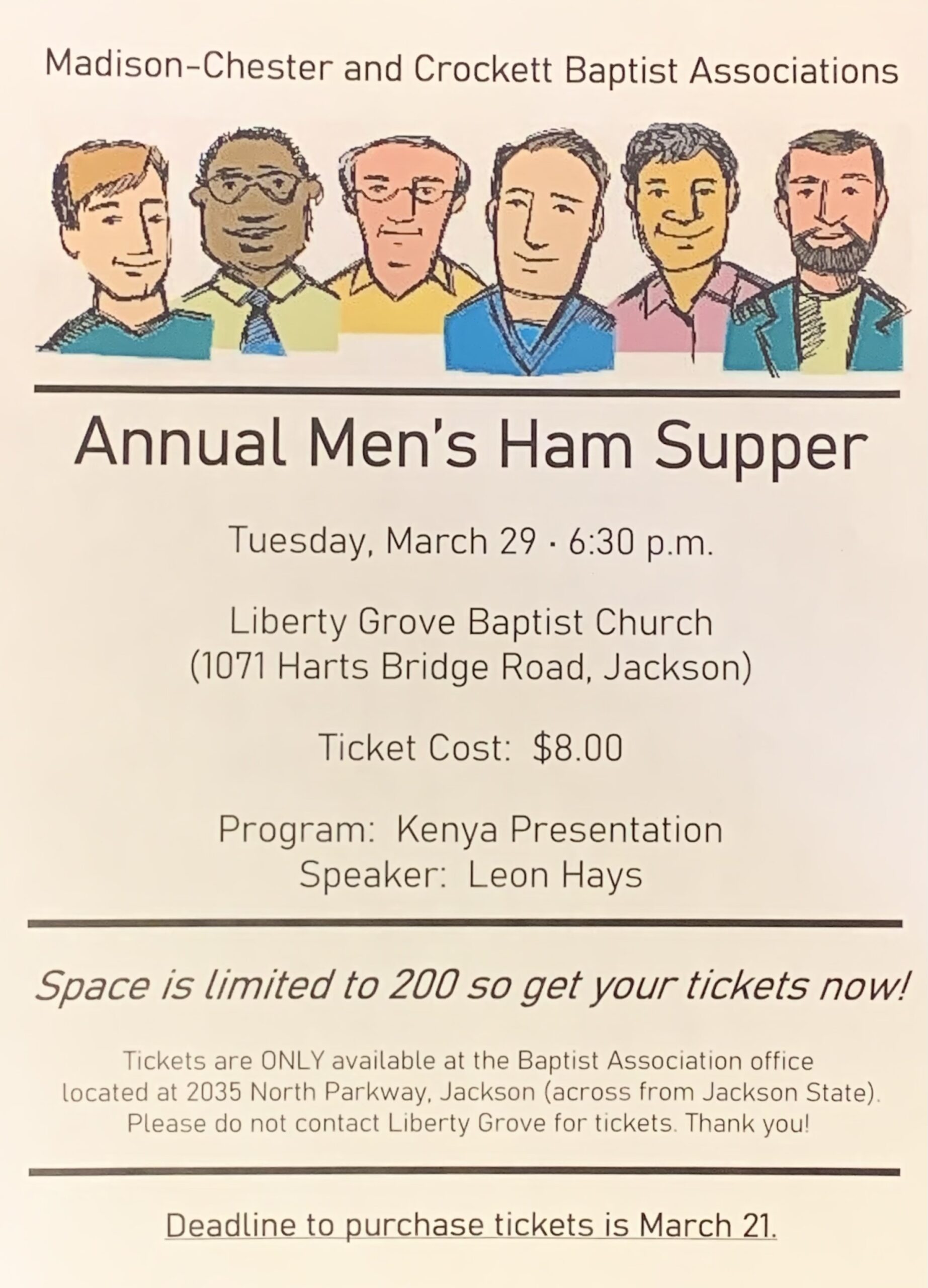 Annual Men’s Ham Supper