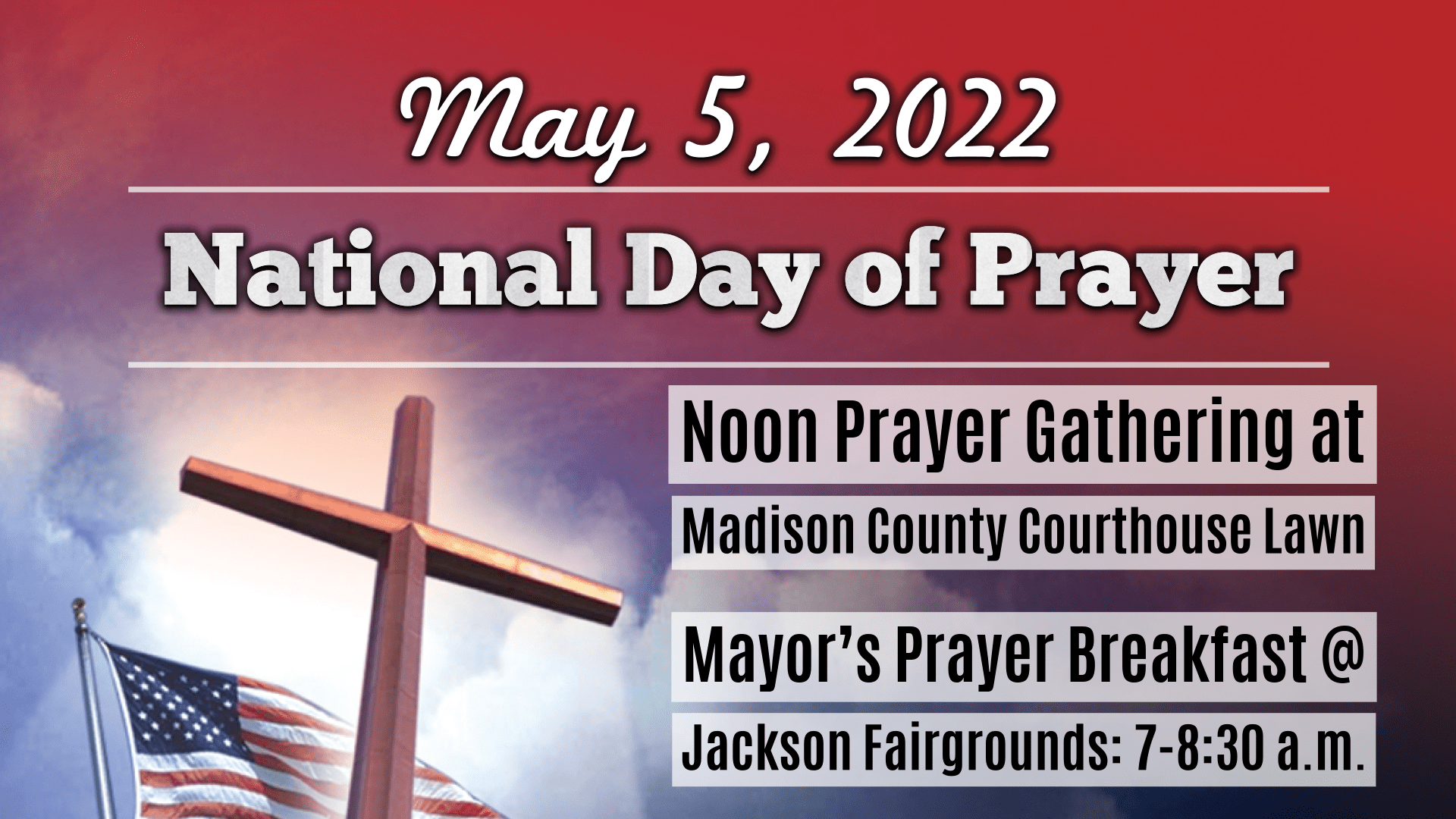 National Day of Prayer Location