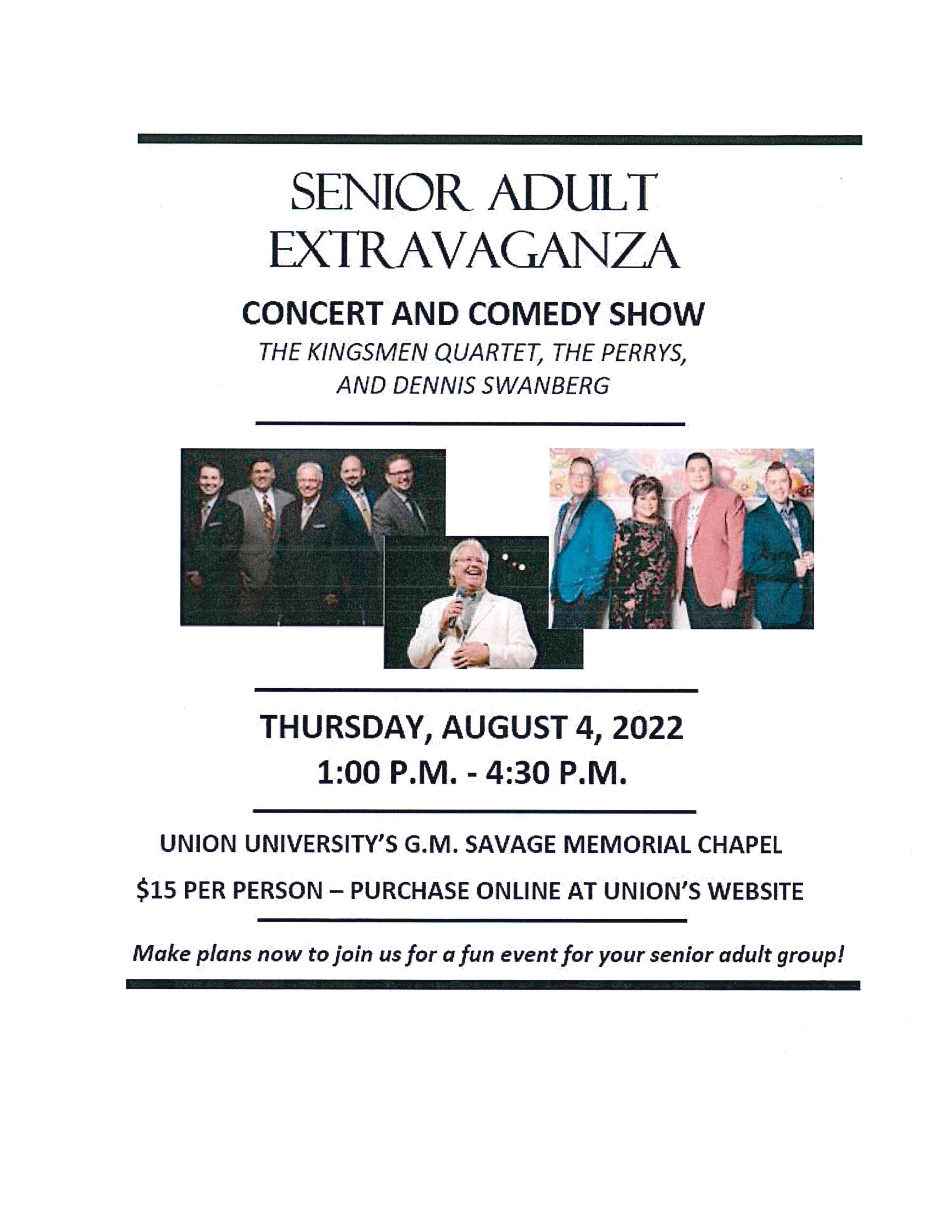 Senior Adult Extravaganza