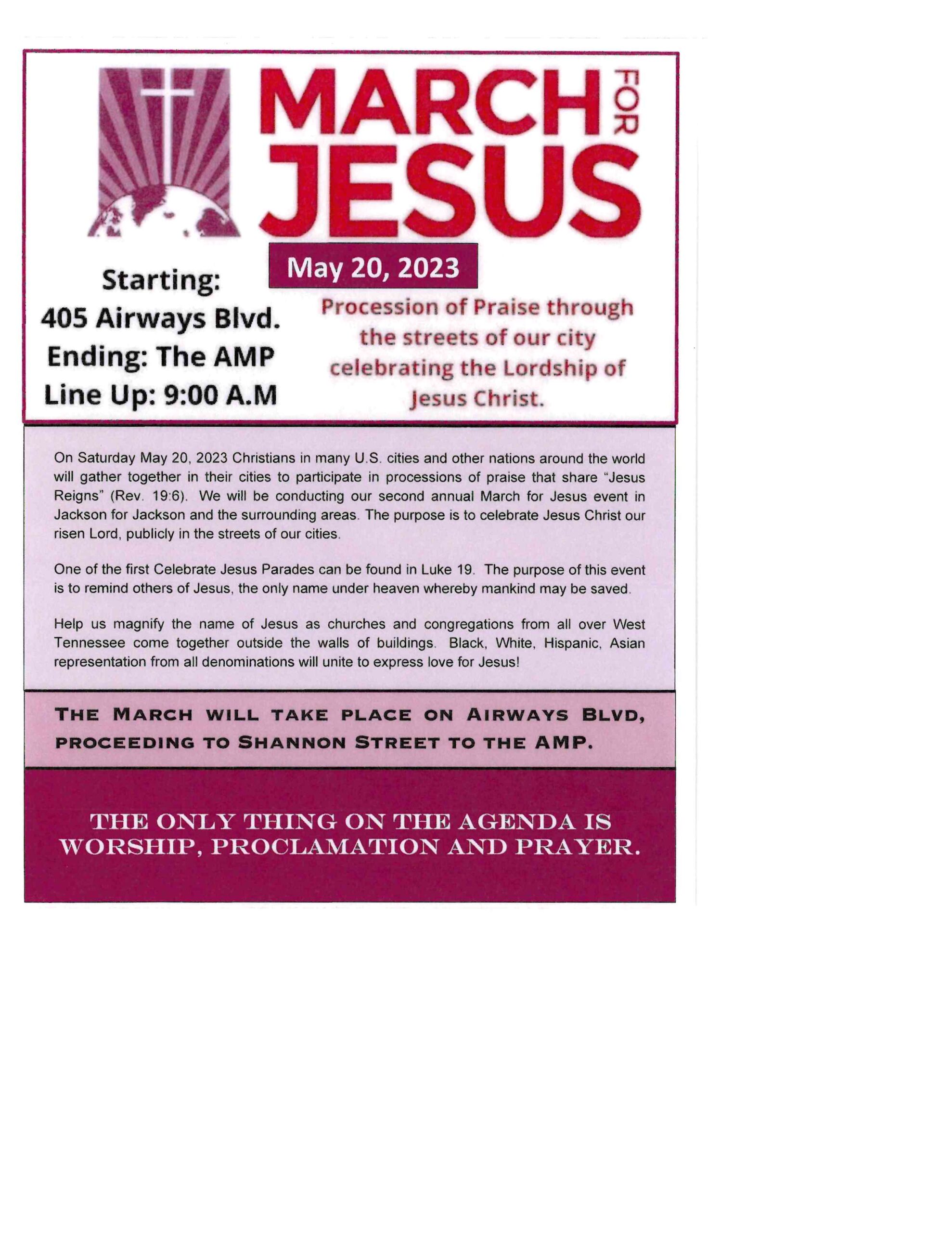 March for Jesus 2023