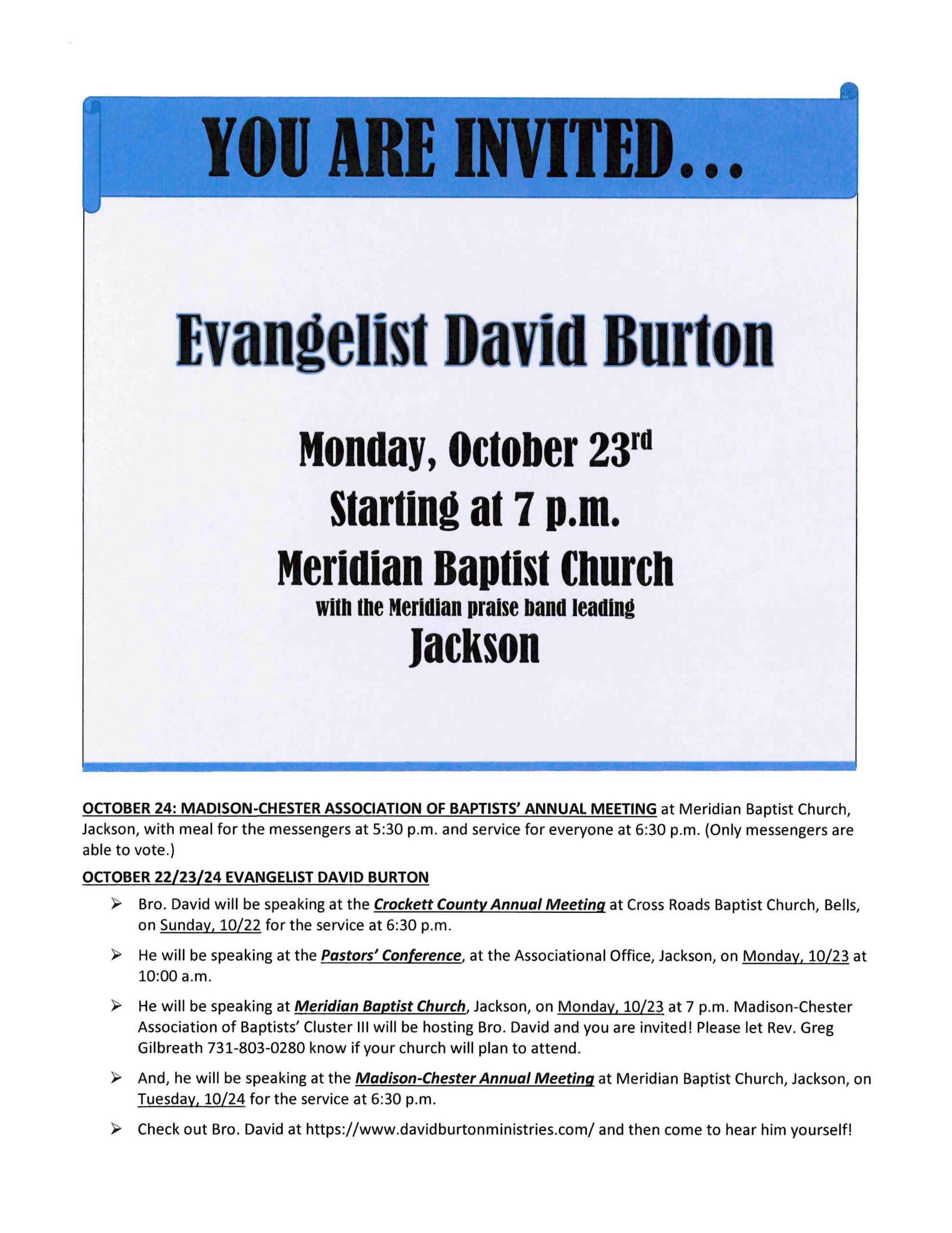 MCA Annual Meeting